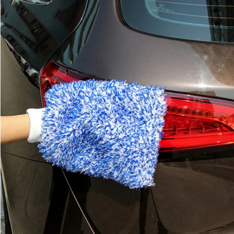 

Soft Absorbancy Glove High Density Car Cleaning Ultra Soft Easy To Dry Auto Detailing Microfiber Madness Wash Mitt Cloth Towel