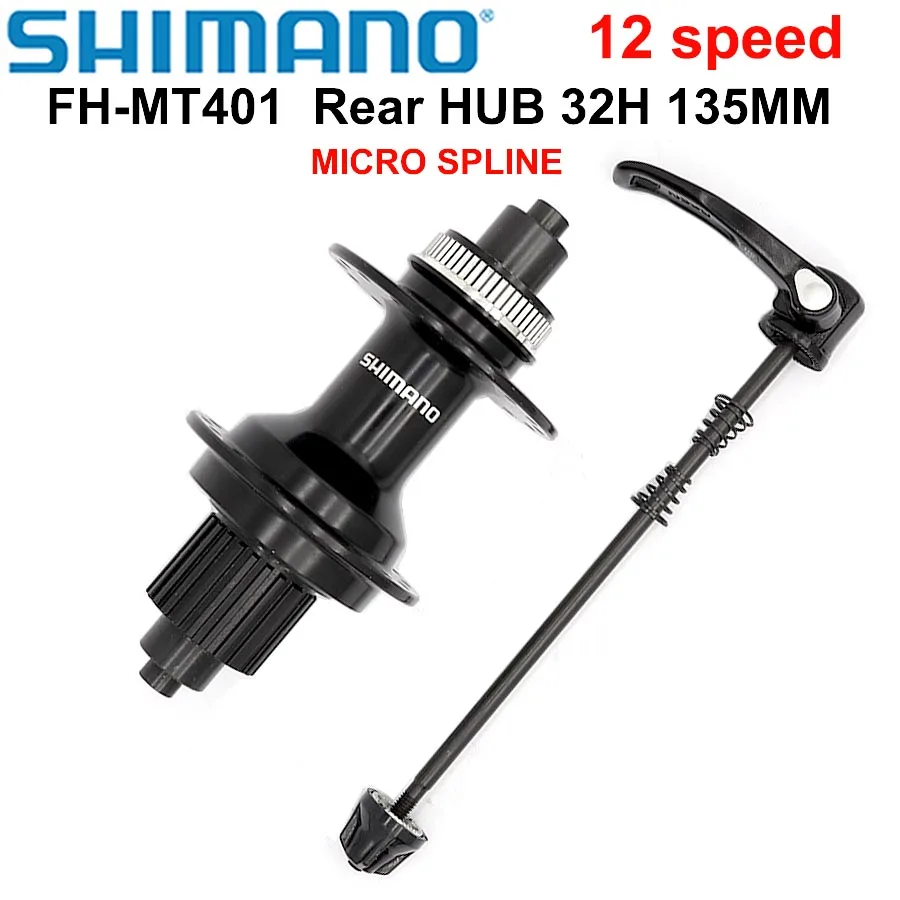 

SHIMANO DEORE 12 Speed MT500 MT401 Rear Freehub 12s MICRO SPLINE 32H Center Lock Quick Release Disc Brake 135mm 12v MTB Hub