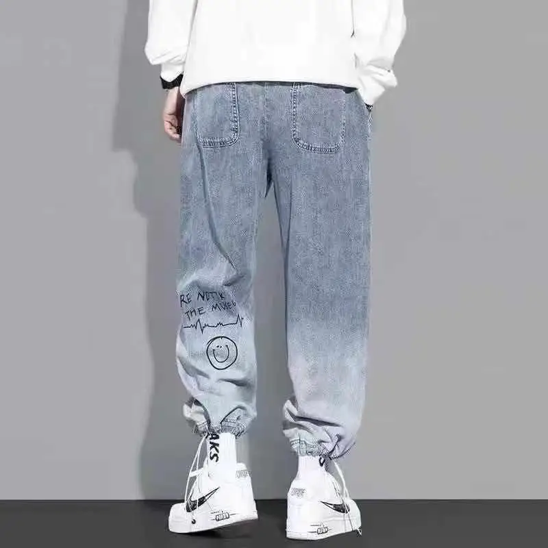 Брюки-карго мужские с эластичным поясом, модные штаны в стиле хип-хоп, Повседневная Уличная одежда для бега от AliExpress RU&CIS NEW