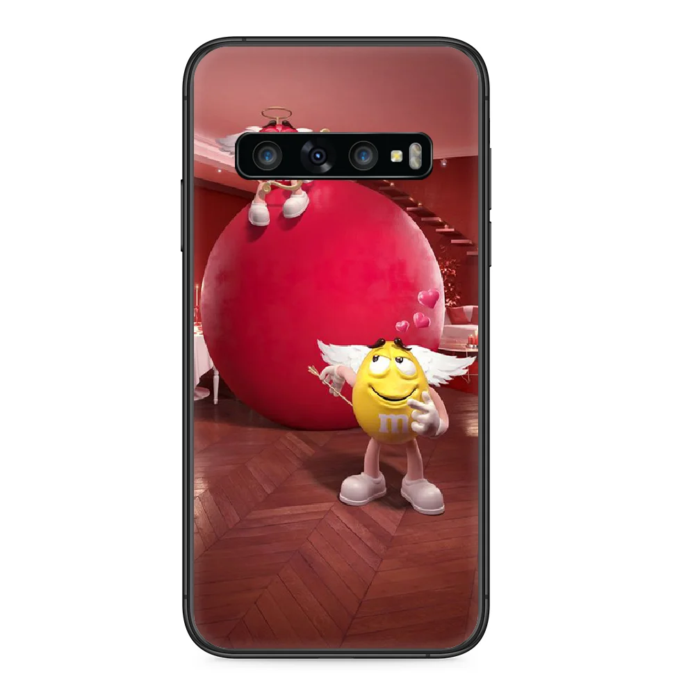 

Cute M &M'S Chocolate Candy Phone case For Samsung Galaxy S 10 20 3 4 5 6 7 8 9 Plus E Lite Uitra black Etui pretty prime art
