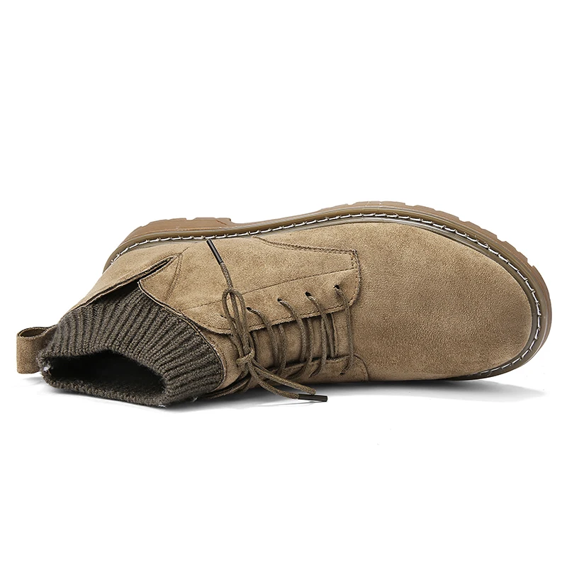 ZFTL Новинка Мужские зимние сапоги Ботинки Martin Натуральная кожа большие размеры