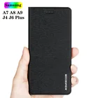 Чехол-книжка для Samsung Galaxy A7 2018 A9 A6 A8 Plus J4 J6 Plus 2018, кожаный