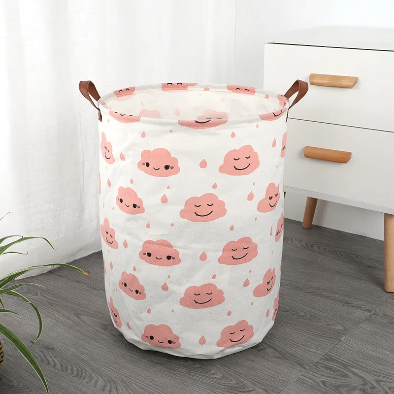40*50cm Large Laundry Basket Waterproof Dirty Clothes Storage Basket Kid Toy Storage Basket Sundries Laundry Room Organizer images - 6