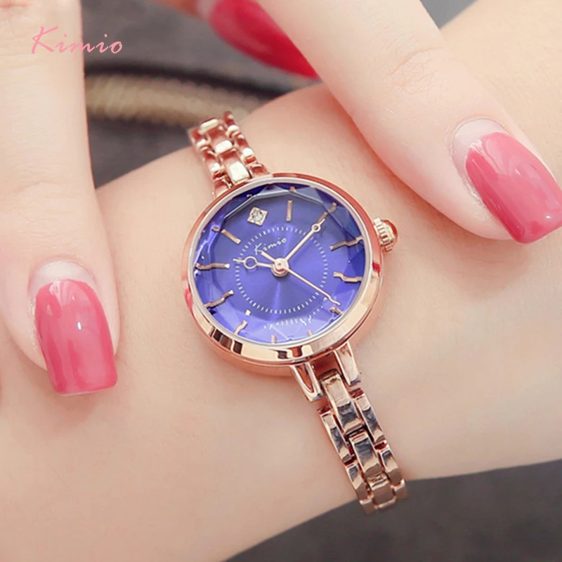 

NO.2 Brand Women Bracelet Watches 2017 New Ladies Crystal Multi-faceted Dial Luxury Dress Wrist Watch Clock Rose Gold Relogio