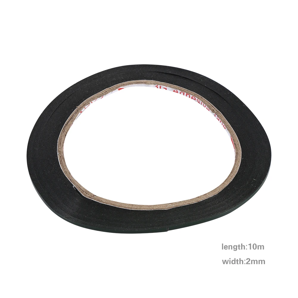 Липкая двухсторонняя самоклеящаяся лента черный скотч из пенопласта ширина 2 мм