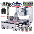 DIY Мини CNC рамка 3020 5-осевой 4-осевой трапециевидный винт с Nema23 двигателями для ЧПУ деревообрабатывающий металлический Гравировальный фрезерный станок Режущий Станок