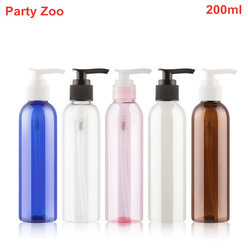 Круглый пластиковый насос для мыла и жидкости 500X200 мл флакон с крышкой пустой