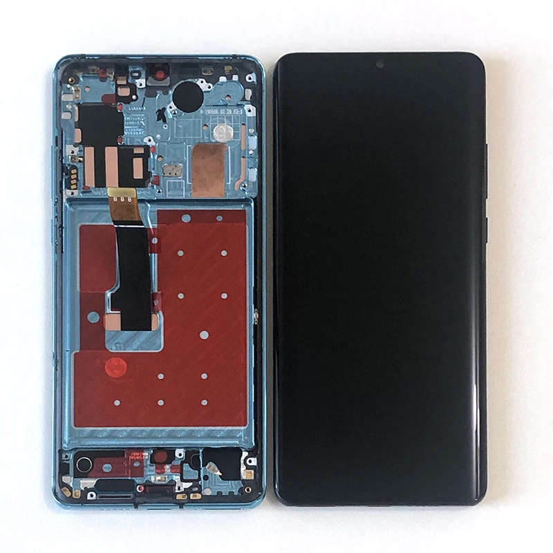 Original M&Sen For 6.47"Huawei P30 Pro VOG-L29 VOG-L09 VOG-L04 OLED LCD Display Screen+Touch Panel Digitizer Assembly Frame