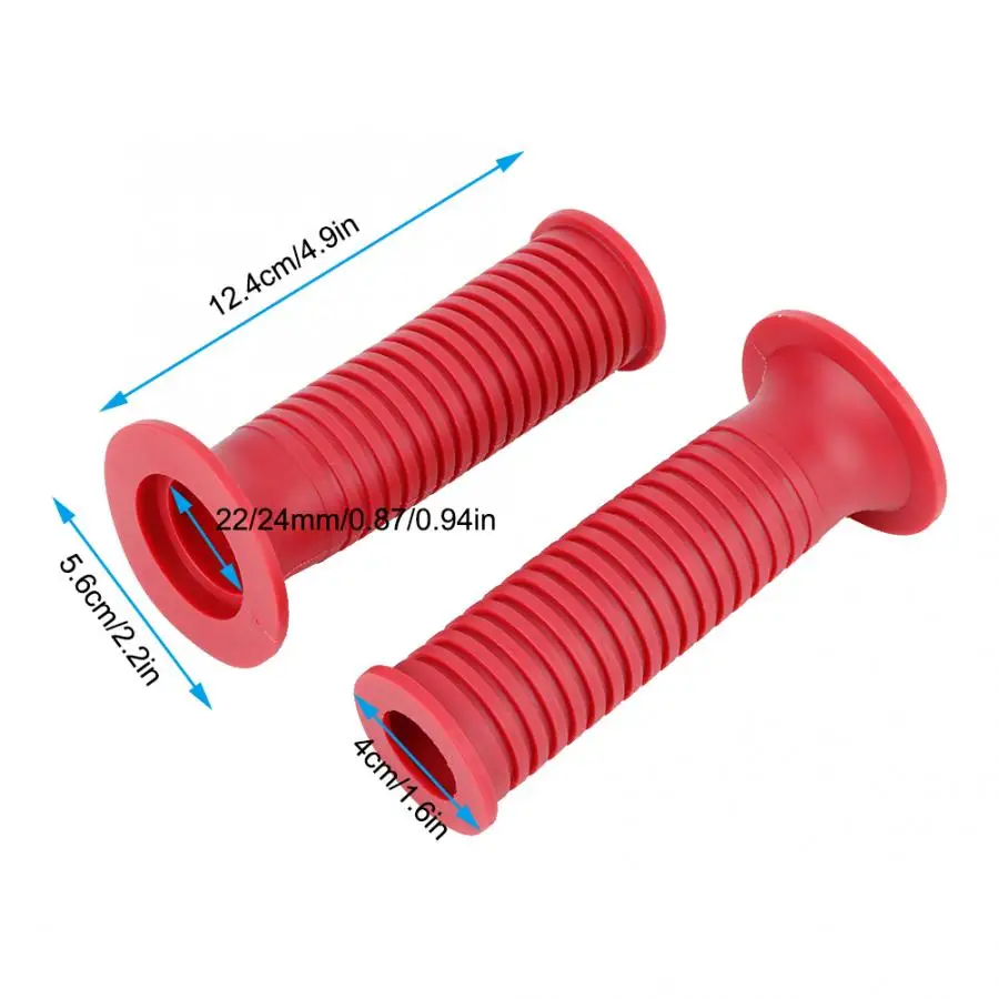 1 пара 7/8in руль мотоцикла резиновой рукоятки Ручка Барные аксессуары мягкий