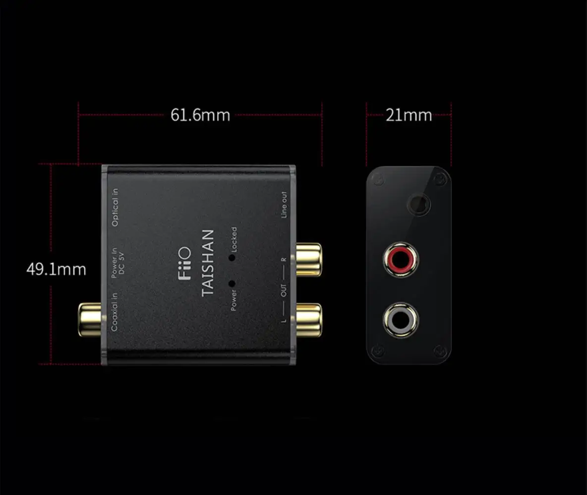 Цифровой аудио декодер FiiO D03K коаксиальный Оптический DAC USB вход RCA 3 5 мм 192 кГц/24 бит