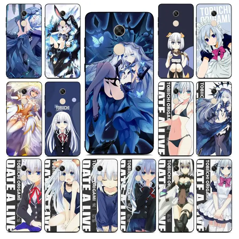 

FHNBLJ Date a Live Tobiichi Origami Phone Case for Redmi Note 8 7 9 4 6 pro max T X 5A 3 10 lite pro