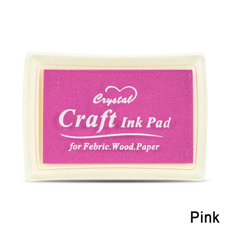 Pink Новые уплотнительные печать, штемпели красочная штемпельная подушечка для печатей декоративные штампы для DIY ScrapCrafts бронирование Pad ремесла Краски Inkpads для офиса - Цвет: Pink