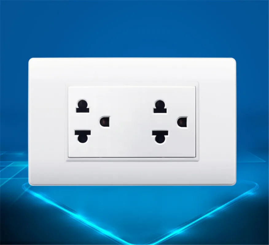 Штепсельная розетка Schuko стандарт Таиланда 2 комплекта тройная настенная 10 А 250 В