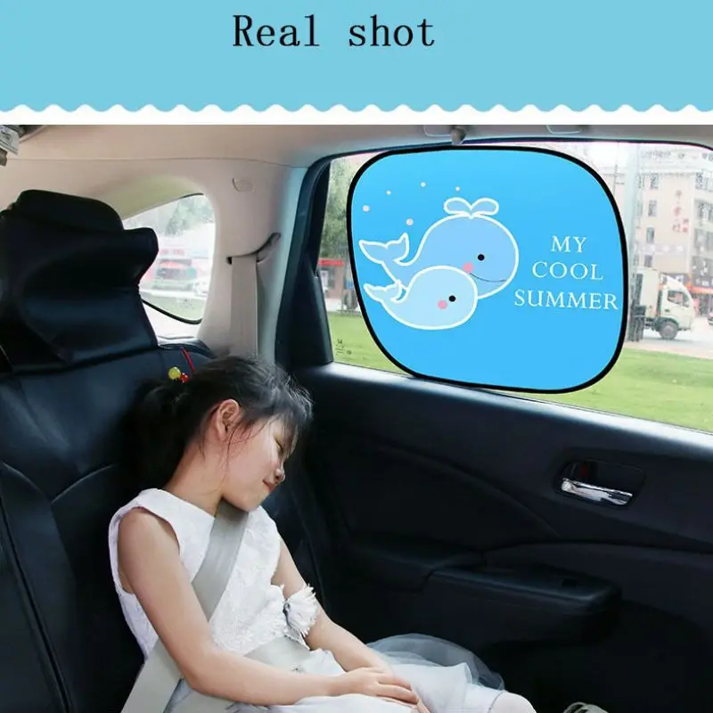 2 шт./компл. солнцезащитный козырек для автомобиля с мультяшным рисунком авто