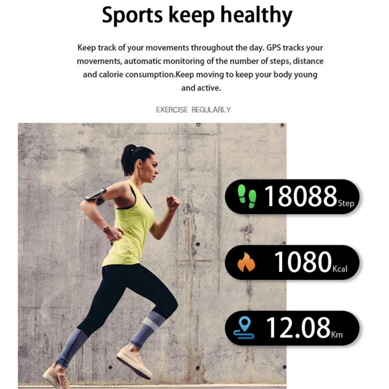 

B72 Smart Watch Women IP67 Waterproof Heart Rate Monitor Fitness Bracelet Smartwatch Women Smart Band Wristband