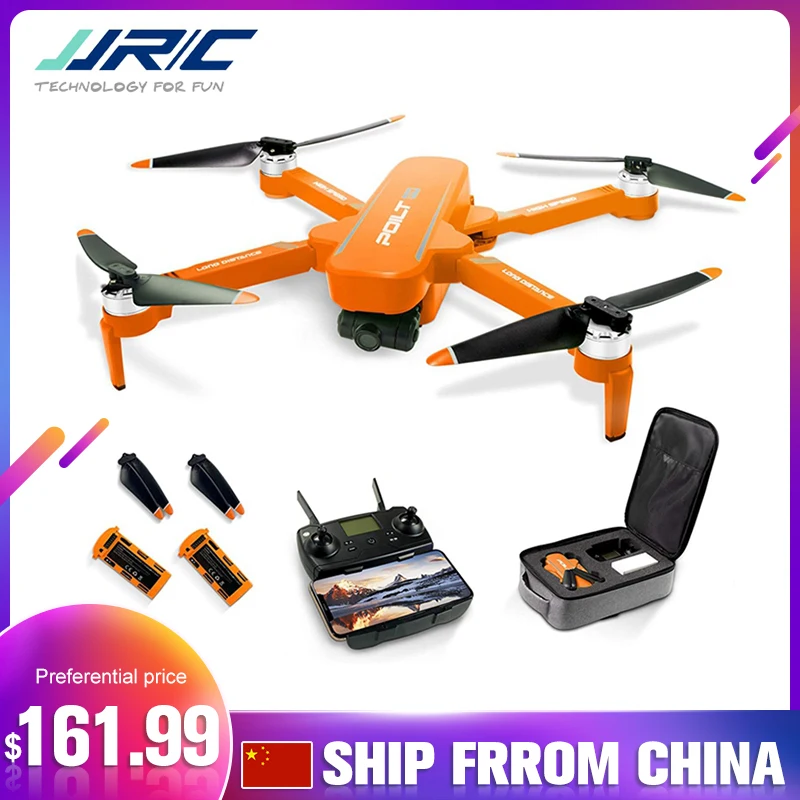 JJRC-Dron X17 5G con WiFi, cuadric&oacute;ptero plegable con c&aacute;mara HD 6K, 2 ejes, card&aacute;n, GPS, posicionamiento de flujo &oacute;ptico, Motor sin escobillas, juguete RTF-0