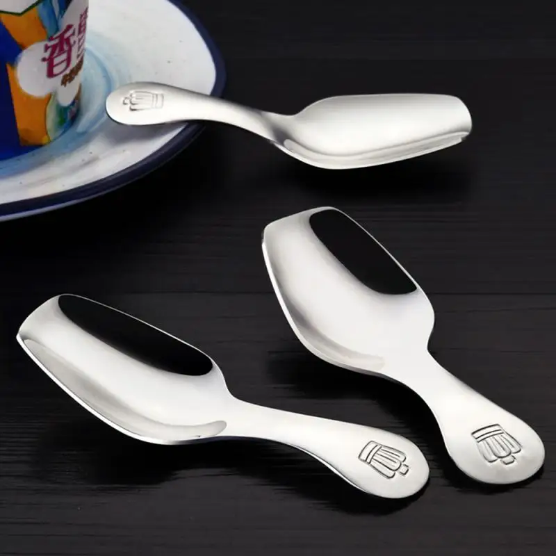 

1pcs Stainless Steel Coffee Spoon Short Handle Tea Spoons Kitchen Hot Drinking Flatware Kitchen Gadgets Home Tea Scoops Teaware