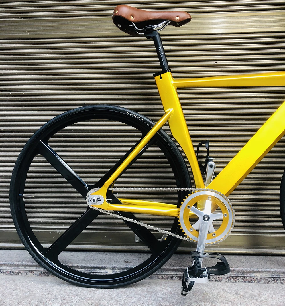 Рама для велосипеда Fixie 52 см 56 Одиночная скоростная рама с вилкой из алюминиевого