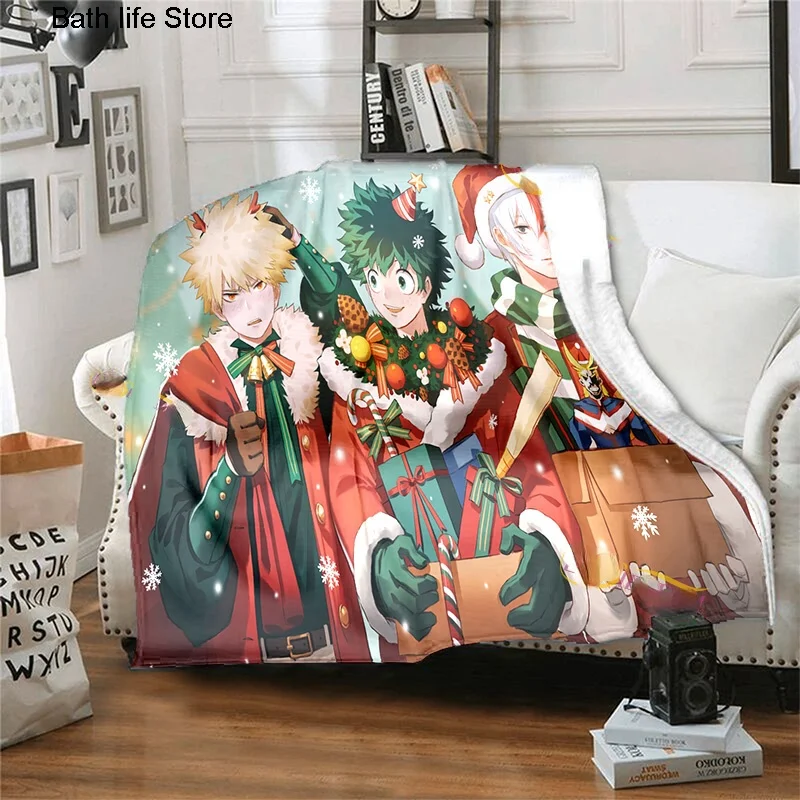 Одеяло моя геройская академия фланелевые одеяла простыня с мультяшным принтом
