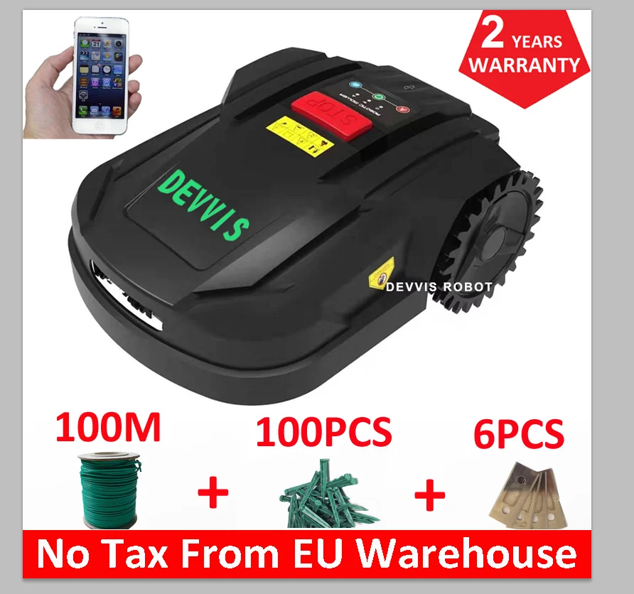DEVVIS Robot Weed Cutter For Small Lawn Smartphone WIFI APP Schedule Auto Recharged Range Function Suabrea | Инструменты
