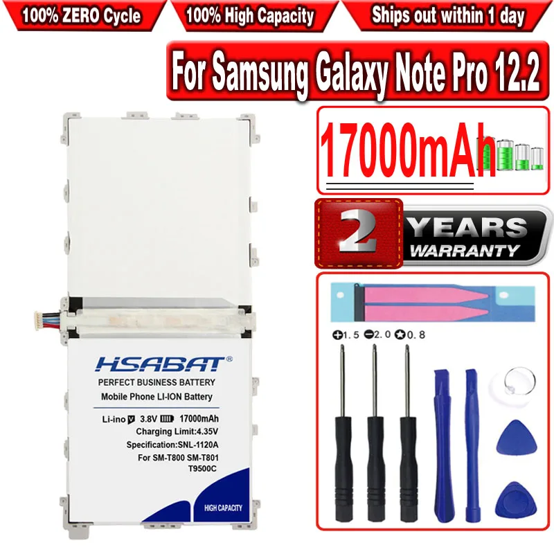 

HSABAT 17000mAh Battery for Samsung Galaxy Note Pro 12.2 SM P900 P901 P905 T9500C T9500E T9500U T9500K