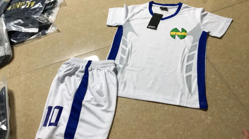 Asia Kids / men size, Camisetas football japan france spain,Oliver Atom Maillot de Foot Enfant Captain Tsubasa Jersey