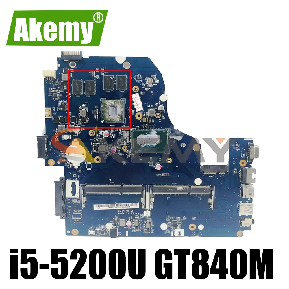 

A5WAH LA-B162P LA-B991P For Acer V3-572G E5-571G V5-572G Laptop motherboard With i5-5200U GT840M 2GB DDR3L 100% Fully Tested