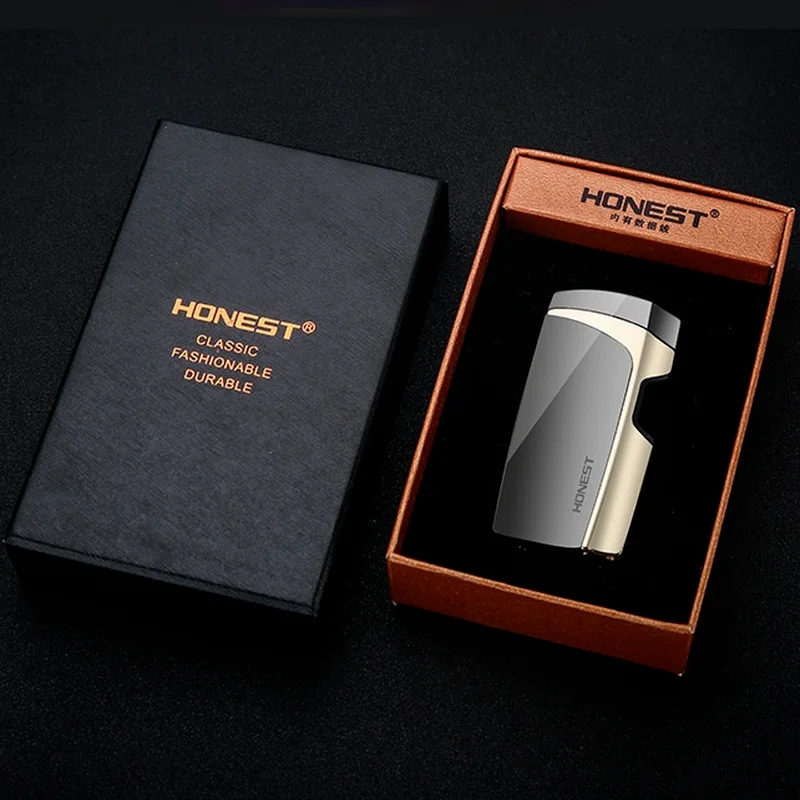 

Green Laser Touch Double Arc Electronic Lighter Windproof Metal Lighter USB Rechargeable Cigarette Lighter Electronic Gadgets