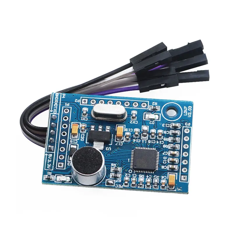 Модуль распознавания речи LD3320 встроенный в один чип 16 портов ввода вывода