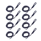 8 линий брызговика для транспортировки, толщина 0,24 дюйма, двойная плетеная линия брызговика 5 футов, морская швартовая линия для аксессуаров для яхты