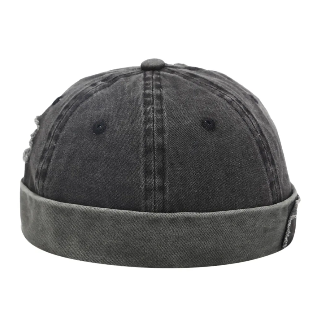 Мужская Женская кепка повседневная Docker моряк механик без полей с дырками летняя