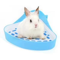 hamster pet cat rabbit corner toilet litter trays clean indoor pet litter training tray for small animal pets
