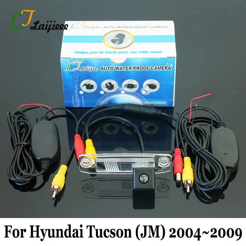 Беспроводная Автомобильная камера заднего вида для Hyundai Tucson MK1 JM 2004 ~ 2009 / HD