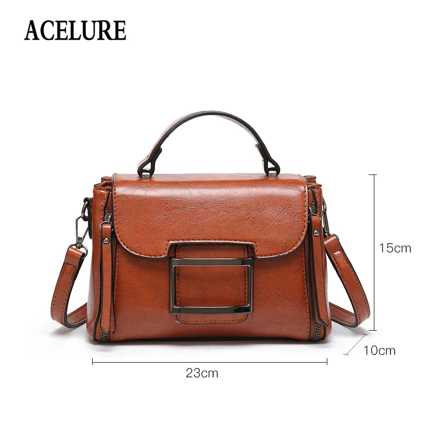 Сумка-тоут ACELURE женская с замком маленький винтажный саквояж на плечо квадратная