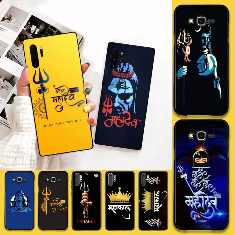 Hinduism Lord Shiva Mahakal черный ТПУ мягкий чехол для телефона Samsung Note 7 8 9 10 pro Galaxy J7 J8 J6 Plus 2018