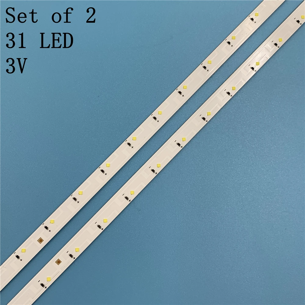Новый комплект из 2 предметов 31LED 515 мм Светодиодная лента для подсветки Samsung Louvre 49