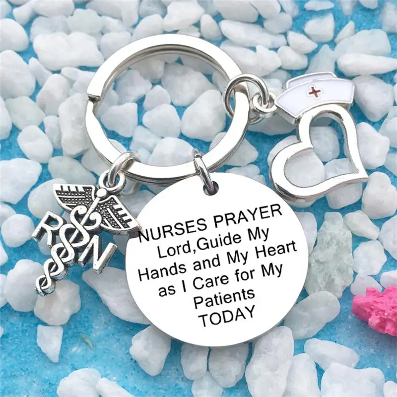 Медицинская цепочка для ключей с логотипом медсестер Женская сумка подарочная
