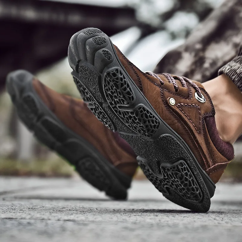 Туфли мужские из натуральной кожи повседневная обувь на шнуровке деловая