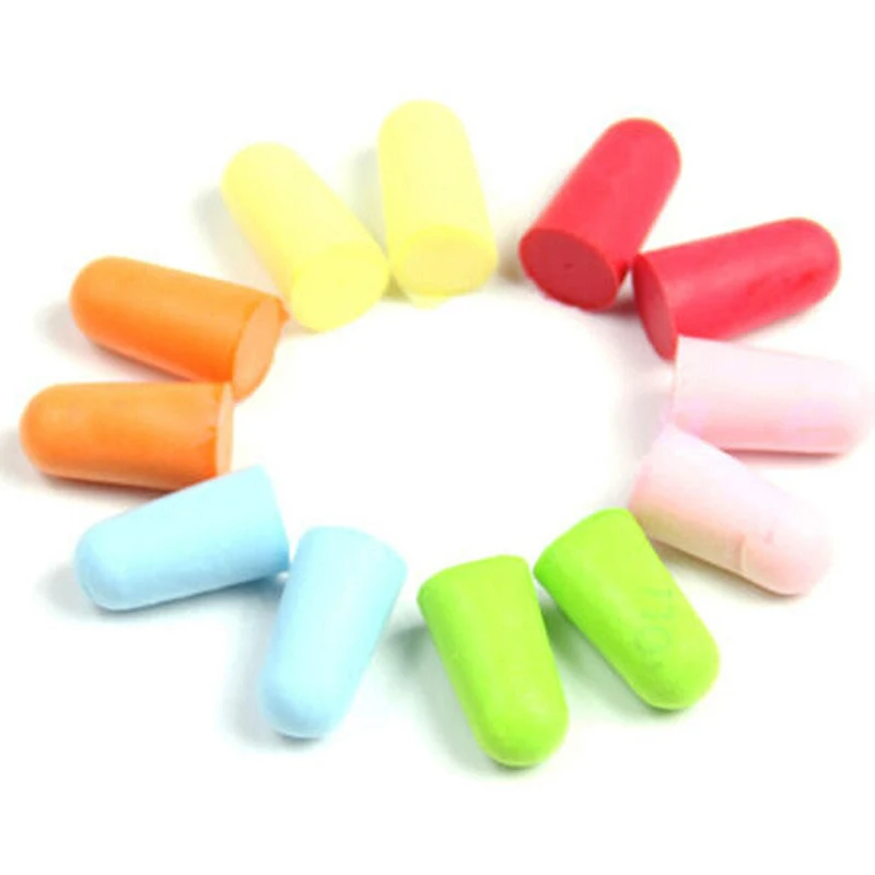 

20Pcs earplugs sponge ear protection sleep foam earplugs soundproof earplugs noise reduction hearing protection