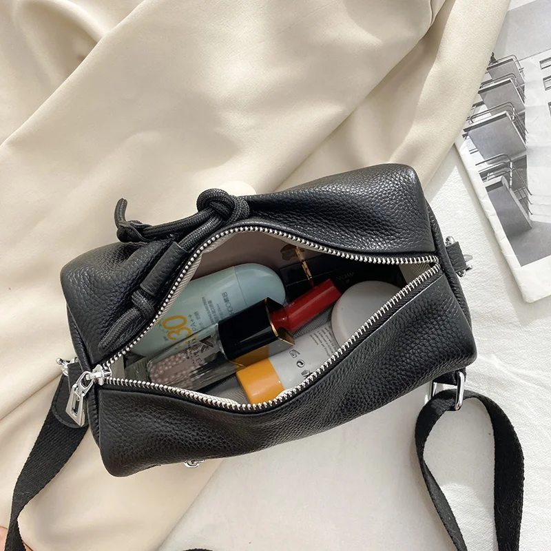 

New Genuine Leather Women Casual Tote Bags Luxury Women Messenger Bag Designer Womans Bag 2021 Brand Shoulder Small Bags