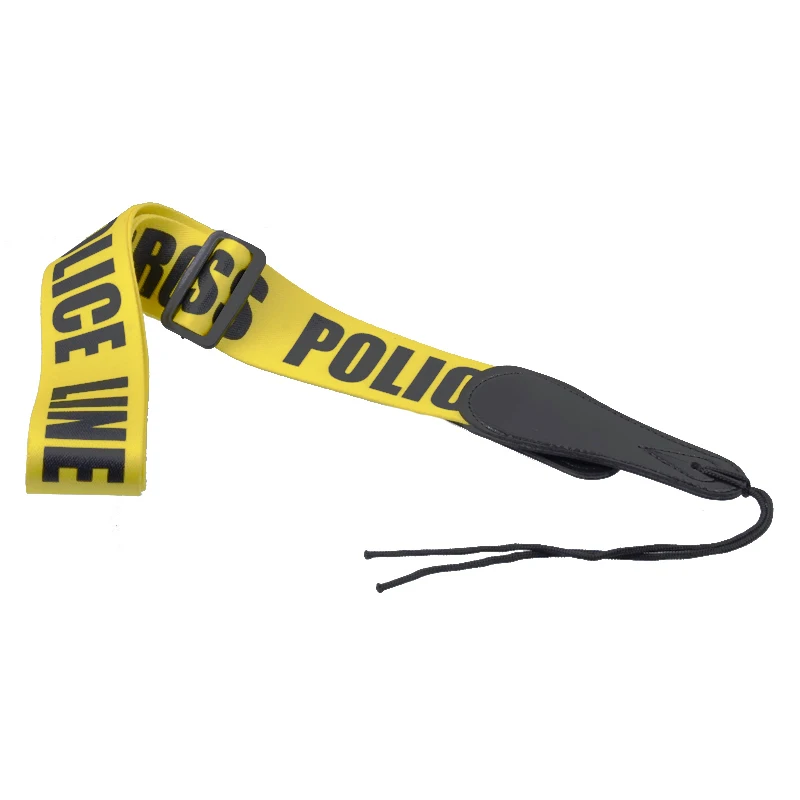 Ремень для акустической электрогитары плетеный кожаный наконечник полицейская