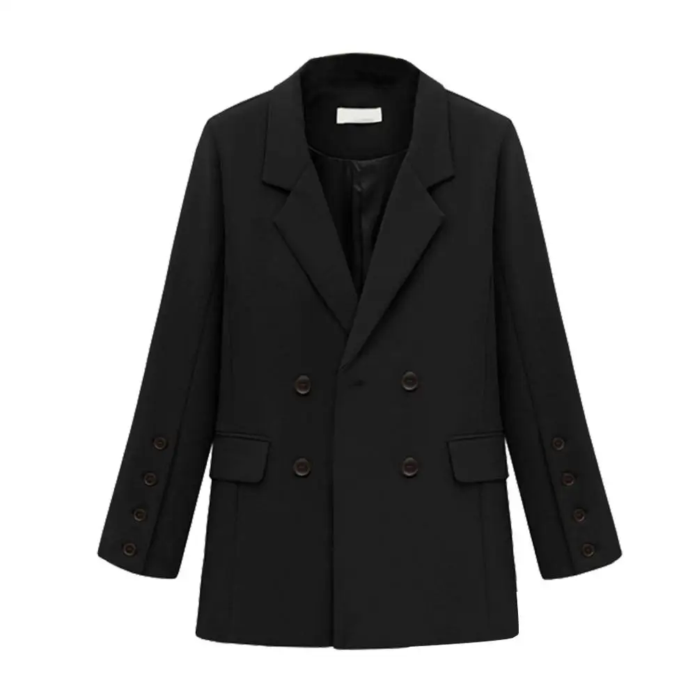 Элегантная Женская Офисная верхняя одежда женский эластичный верблюжий топ с