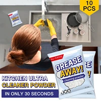 10pc multi purpose kitchen grease cleaner powder decontamination baking powders cleaning deodorization household kitchen cleaner