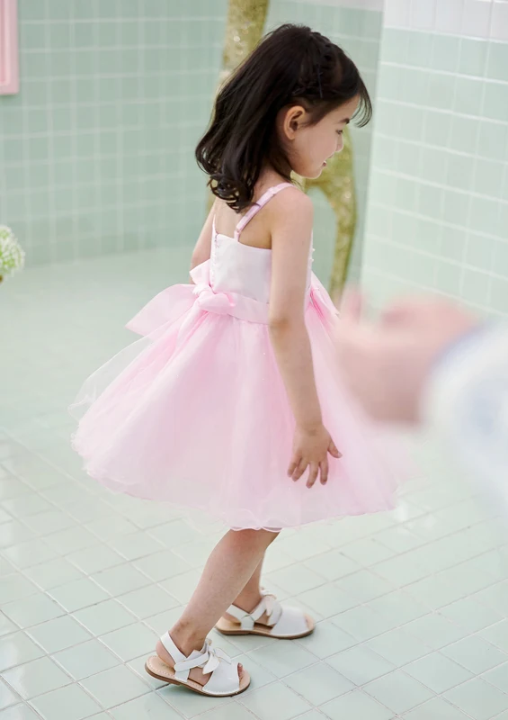 Модное Вечернее платье для девочек розовое свадебное на день рождения летняя