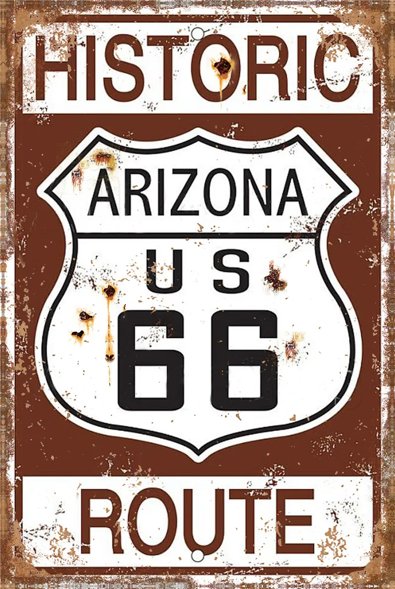

Gas Station Bedroom Decoration Route 66 Home Living Room Decoration Indoor Party Signs Tin Sign Decor for Kitchen Retro Garage