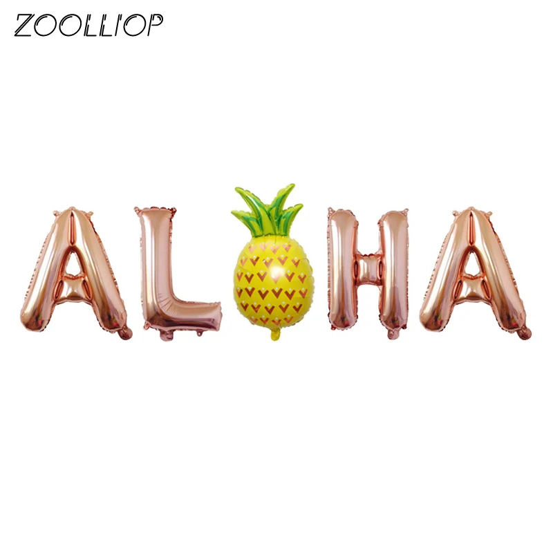 Лето для тропической Гавайской вечеринки вечерние Aloha баннер флаги гирлянда