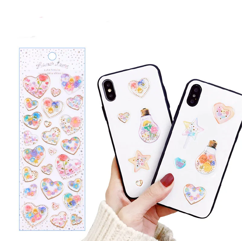 

1 pcs Stationery Stickers Dream 3D Gold Epoxy Diary Planner Decorative Mobile Stickers Scrapbooking DIY Craft Stickers