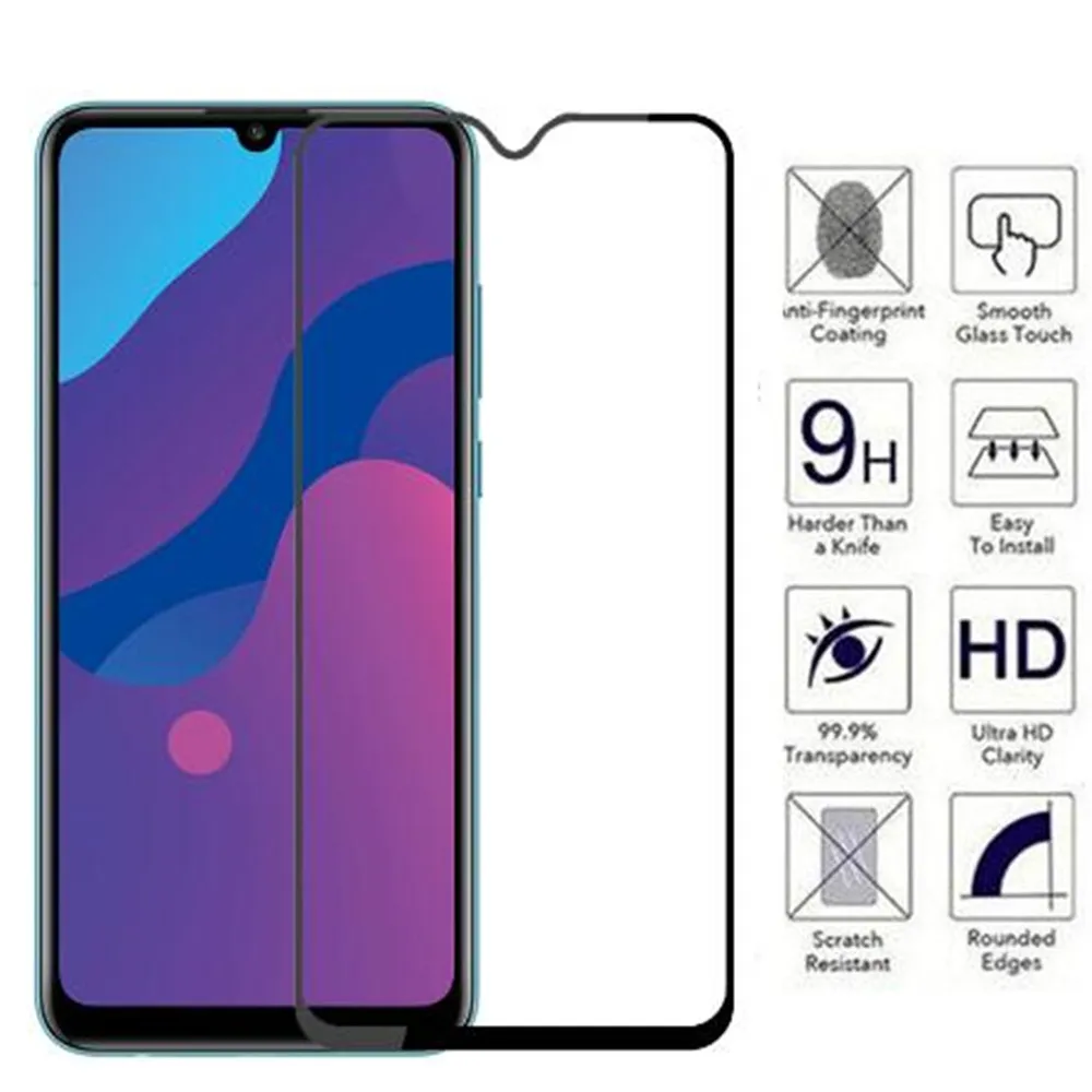 Закаленное стекло для Elephone E10 черное полное покрытие защитное Защита экрана
