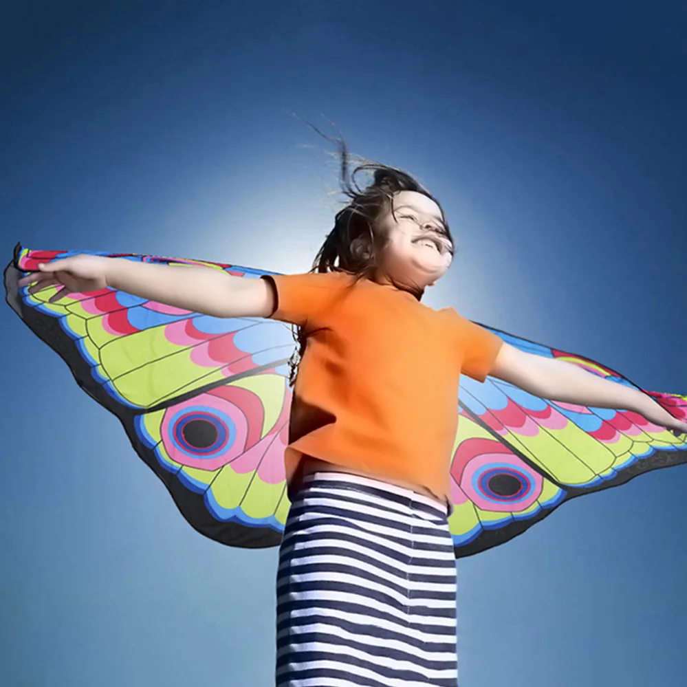 Сказочный карнавальный костюм принцессы бабочка крыло шаль накидка палантин