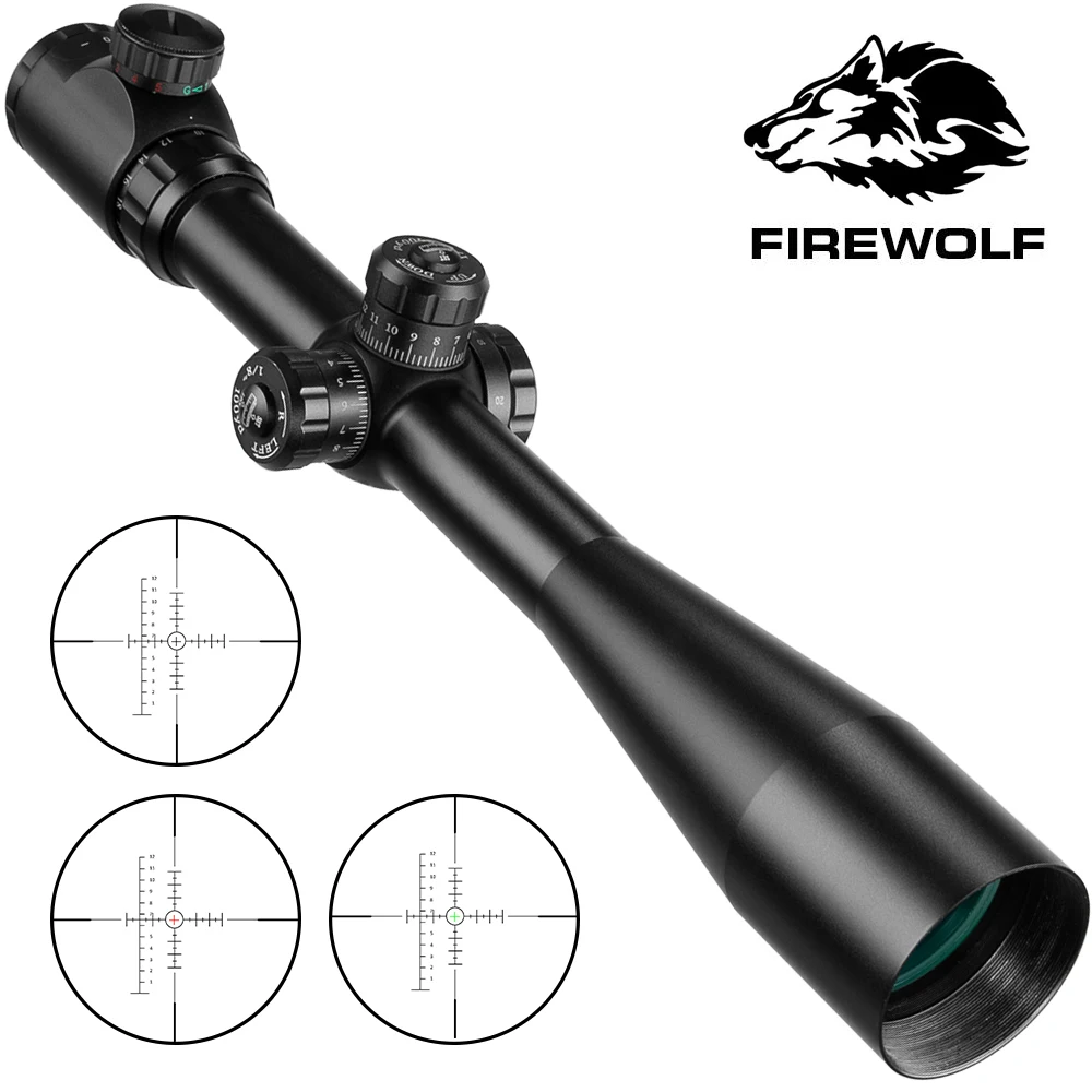 Online 10 40X50 Long Range Riflescope Side Wheel Parallax Optic Sight Rifle Scope Hunting Scopes Sniper Luneta Para Rifle